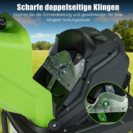 Electric Garden Shredder, 3000W, 50L Bin, 45mm Cut Diameter