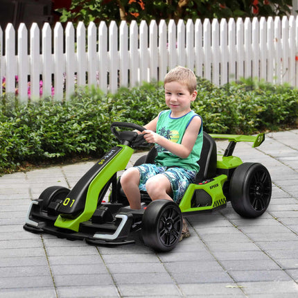 Electric Go-Kart for Kids, 24V, Drift Mode, Adjustable Seat