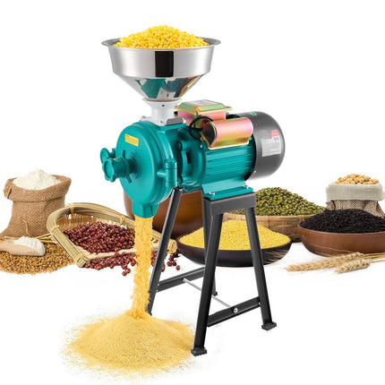 Electric Grain Mill Grinder, 2200W, 110 lb/h, Cast Iron