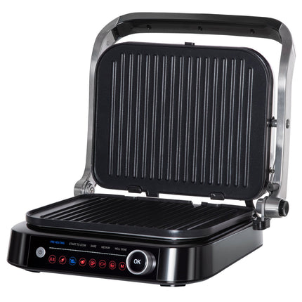 Electric contact grill, 2100W, foldable, 8 cooking modes