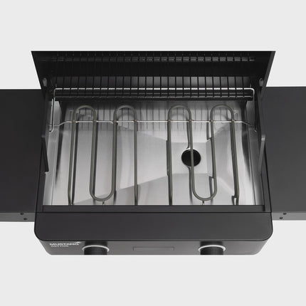 Electric Grill with Cart, Dual Heat Zones, 2300W