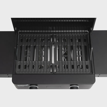 Electric Grill with Cart, Dual Heat Zones, 2300W