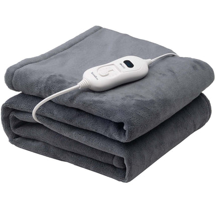 Electric Heated Blanket, 160x120cm, Dark Grey
