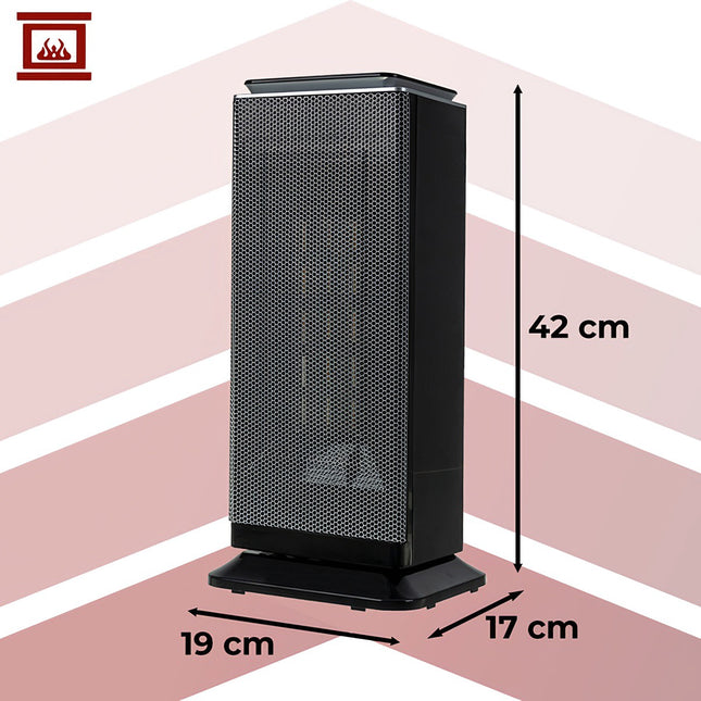 Electric Heater, 2000W PTC Ceramic, Remote Control
