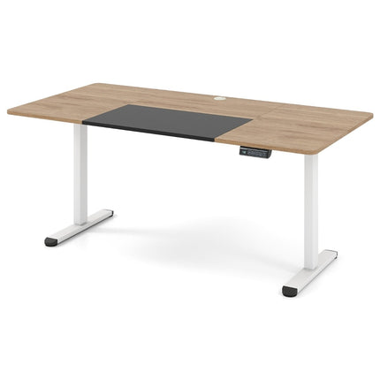 Electric Height Adjustable Desk, 140x70 cm, Beige