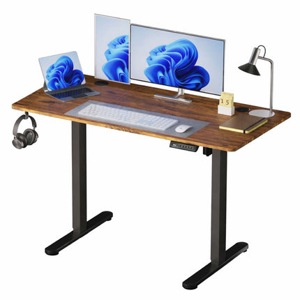 Electric Height Adjustable Desk – Wood-Effect Top, Memory