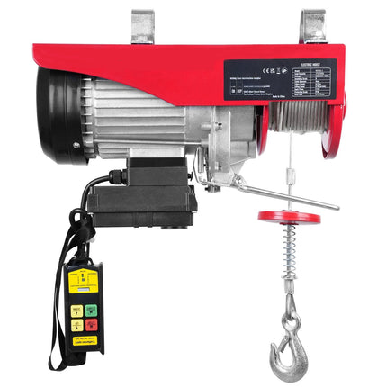 Electric Hoist 550 lb, 220V Wire Rope, Wireless Remote