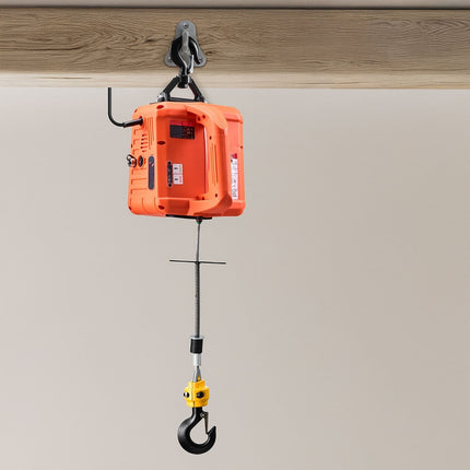 Electric Hoist Winch 700 kg, 1500W, 3-Mode Remote