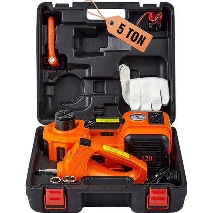 Electric Hydraulic Car Jack 5 Ton 12V with Wrench, Inflator
