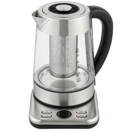 Electric Kettle 1.7L, 2200W, Glass, Strix Thermostat, Tea Infuser