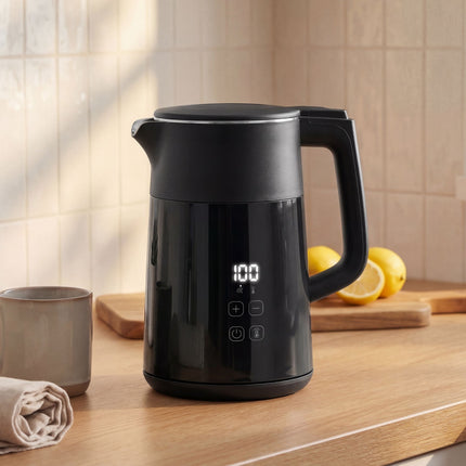 Electric Kettle 1.7L, 2200W, LED Display, Keep Warm, Auto Shut-Off