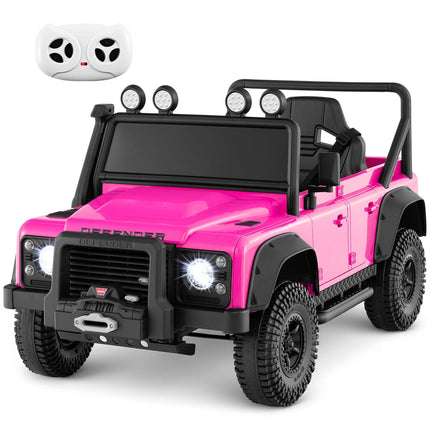 Electric Kids Car – Pink Land Rover Defender with Remote