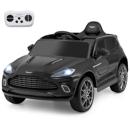Electric Kids Car with Remote, 12V Battery, Music, Black