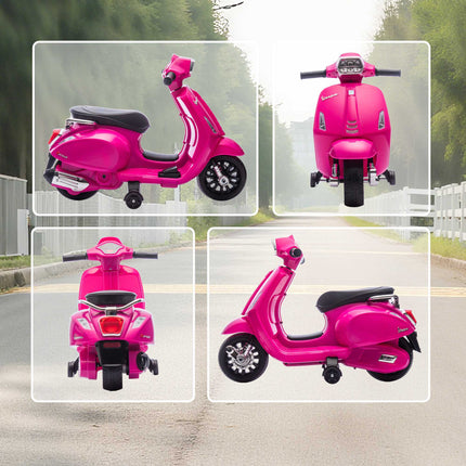 Electric Kids Motorcycle with Training Wheels, 2.5 km/h Speed