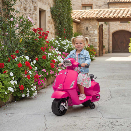Electric Kids Motorcycle with Training Wheels, 2.5 km/h Speed