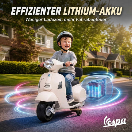Electric Kids Vespa GTS 6V Ride-On with Lithium Battery