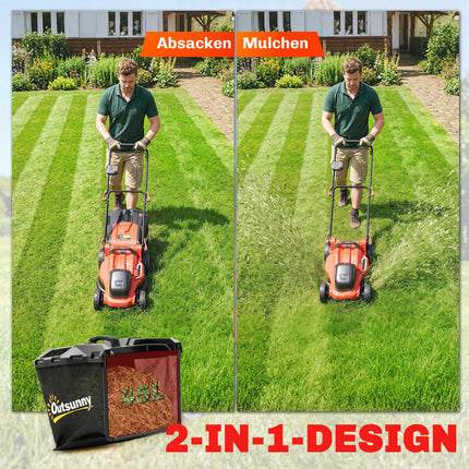 Electric Lawn Mower, 40cm Blade, 36V Brushless Motor