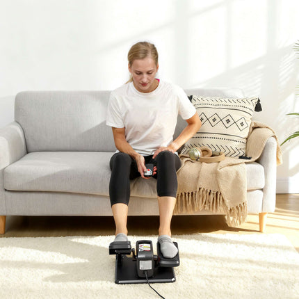 Electric Mini Elliptical Trainer, 12 Speeds, Remote, LED Display