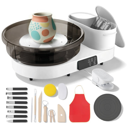 Electric Pottery Wheel 450W, Foot Pedal, 11 and 14 In