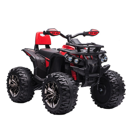 Electric Kids Quad 12V, Spotlight, USB & MP3, Red