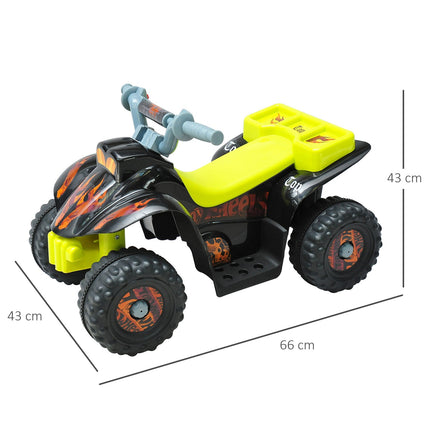 Electric mini quad bike for children, 18-36 months, yellow