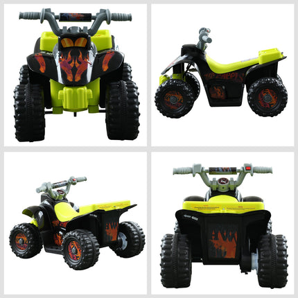 Electric mini quad bike for children, 18-36 months, yellow