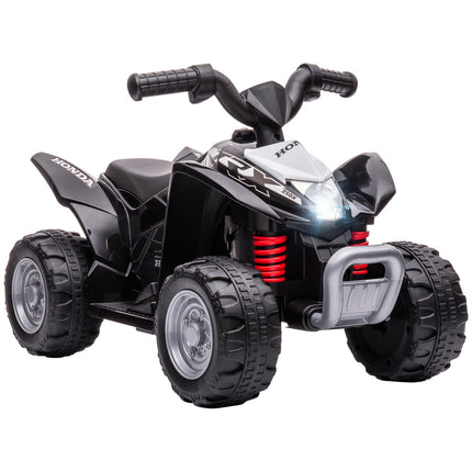 Electric ATV for kids with LED lights and horn, black