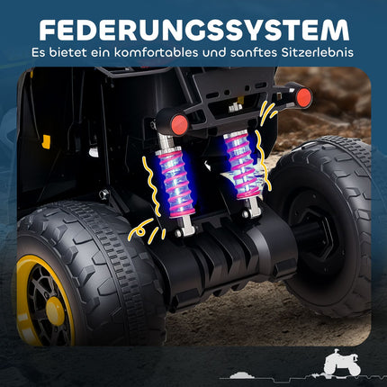 12V Electric Quad for kids with suspension and LED lights