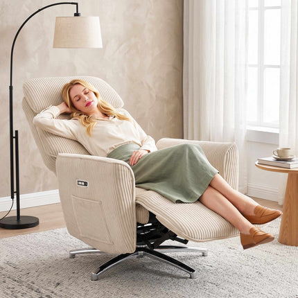Electric Recliner Chair with Dual Motors and USB Port