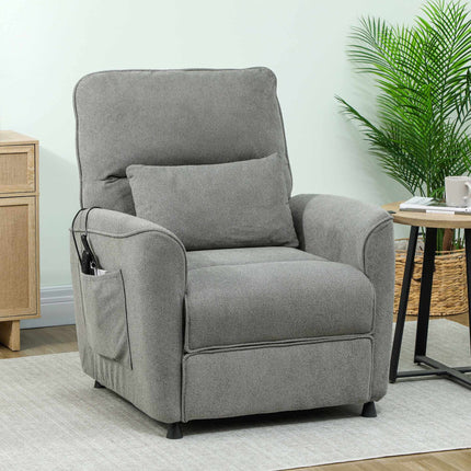 Electric Recliner Chair with Massage and Heat, Dark Grey