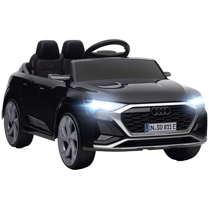 Electric Ride-On Car, 12V Audi Q8, Remote Control, Black