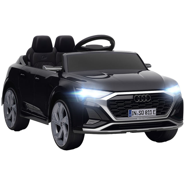 Electric Ride-On Car, 12V Audi Q8, Remote Control, Black