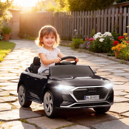 Electric Ride-On Car, 12V Audi Q8, Remote Control, Black