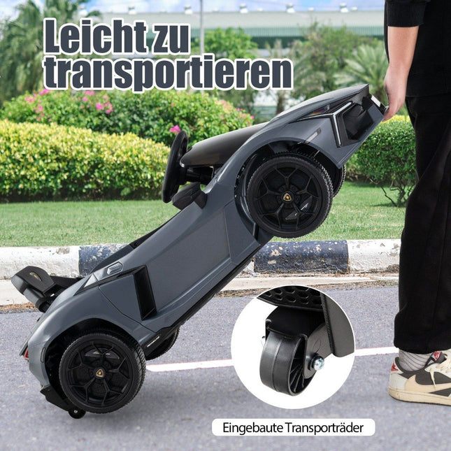 Electric Ride-On Car for Kids – 12V Lamborghini with LED Lights