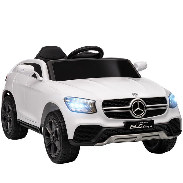 Electric Ride-On Car for Kids, 12V, Remote Control, White