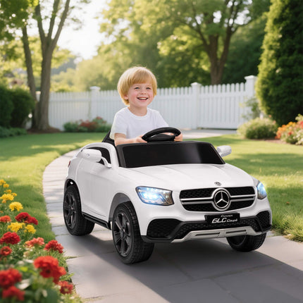 Electric Ride-On Car for Kids, 12V, Remote Control, White