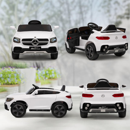 Electric Ride-On Car for Kids, 12V, Remote Control, White