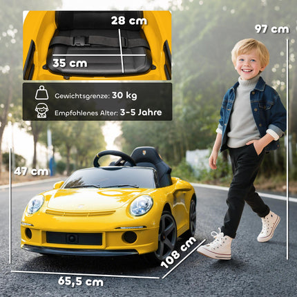 Electric Ride-On Car for Kids, Remote, Music, USB, 3-5 Years