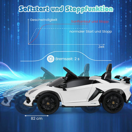 Electric Ride-On Car for Kids with Remote & LED Lights