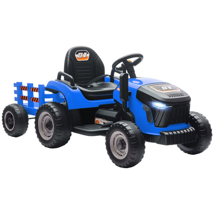 Electric Ride-On Tractor for Kids, Remote Control, Ages 3-8, Blue