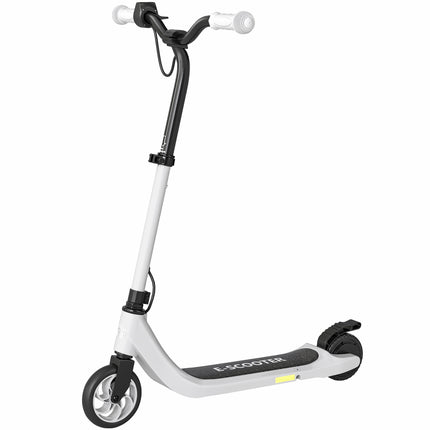 Electric Scooter for Kids, 6 km Range, Black & White