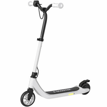 Electric Scooter for Kids, 6 km Range, Black & White