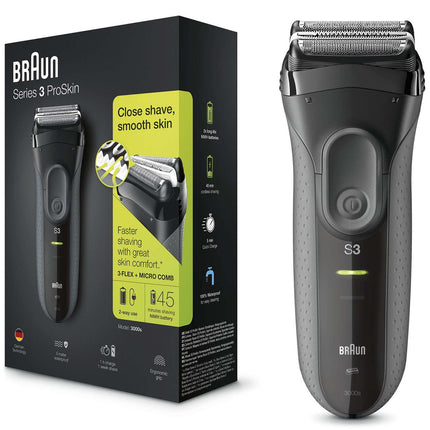 Electric Shaver, Black/Grey, Boxed Edition