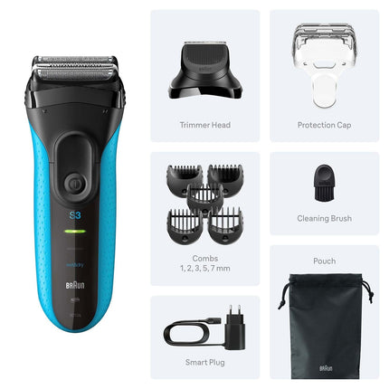 Electric Shaver Series 3 with Trimmer Attachment