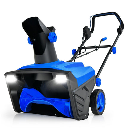 Electric Snow Blower with LED Lights Clearing Machine 118 x 51 x 96 cm Blue + Black