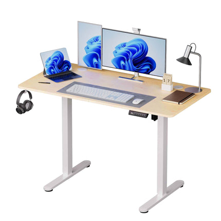 Electric Standing Desk – Wood-Effect Top, Memory Presets