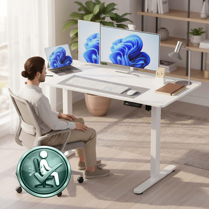 Electric Standing Desk – Wood-Effect Top, Memory Presets