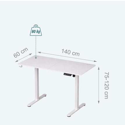 Electric Standing Desk – Wood-Effect Top, Memory Presets