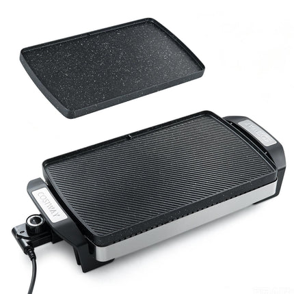 Electric Table Grill, 1500W, Reversible Non-Stick Plate