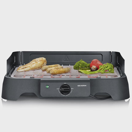 Electric Tabletop BBQ Grill with Stainless Steel Grate